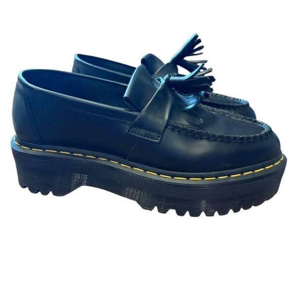 Dr. Martens Adrian Quad Black Smooth Tassel Slip-On Loafers main image 4